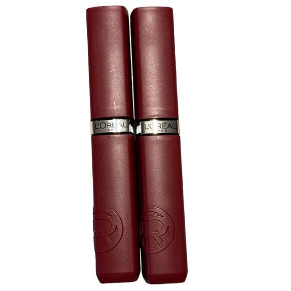 New 2 L'Oreal Paris Matte Resistance Liquid Lipstick 500 Wine Not‎ - Picture 1 of 4